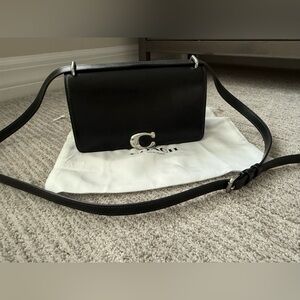 Coach Black Crossbody Bag with Silver Hardware